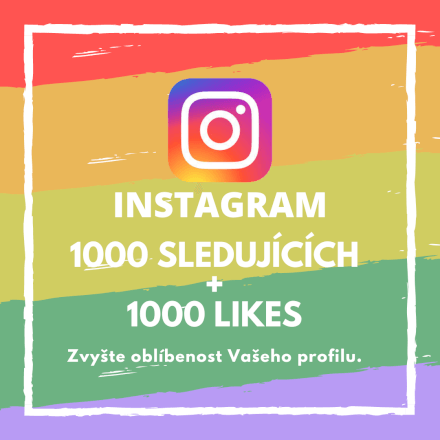 1000 sledujících + 1000 Likes pro Váš profil