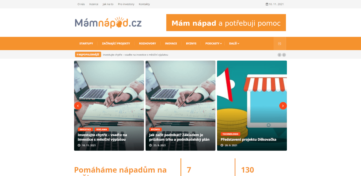 PR článek na webu MamNapad.cz