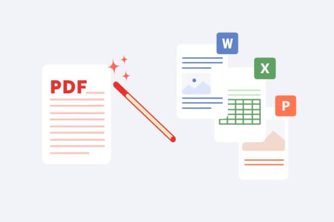 Konvertování souborů .pdf -> .doc, .ppt, .jpg a další