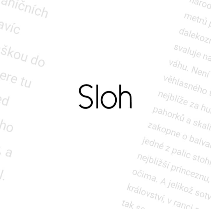 Slohová práce - úvaha, vyprávění, líčení...