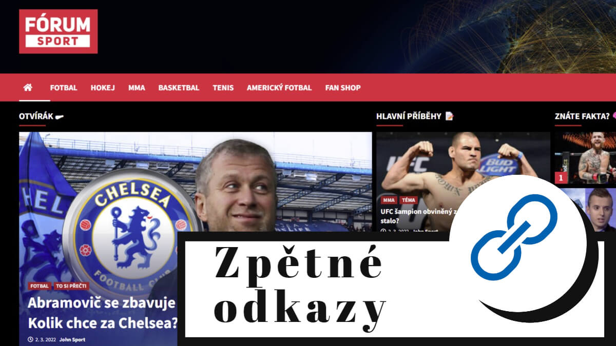 Umístění až 6 odkazů na sportovním webu Fórum Sport