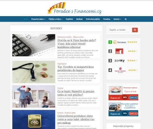 Publikace PR článku na finančním magazínu