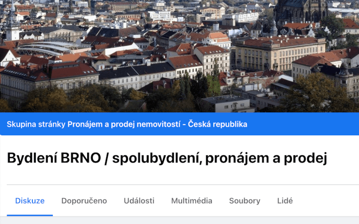 Připnutí příspěvku mezi doporučené - bydlení Brno