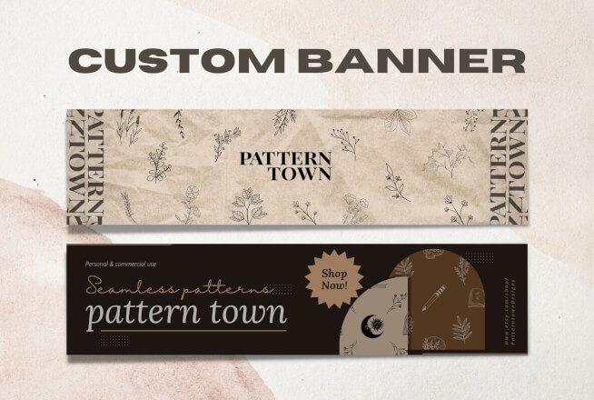 Design banneru pro Facebook, Etsy nebo jiné