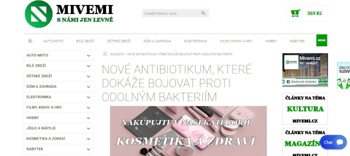 Zpětný odkaz v článku nebo pod ním na webu Mivemi.cz
