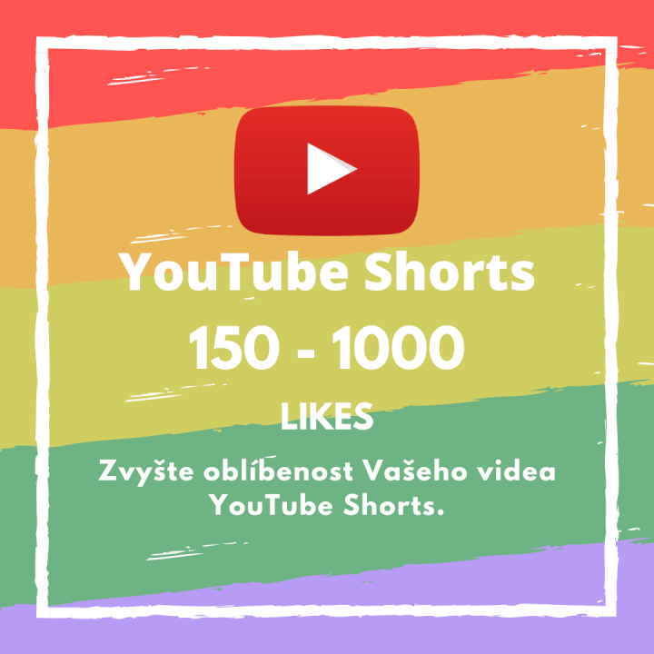 150 až 1000 likes pro Vaše YouTube Shorts