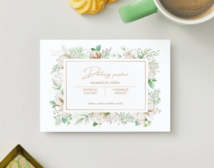 Tiskovina na míru (pozvánky, poukázky, cedulky, letáky)