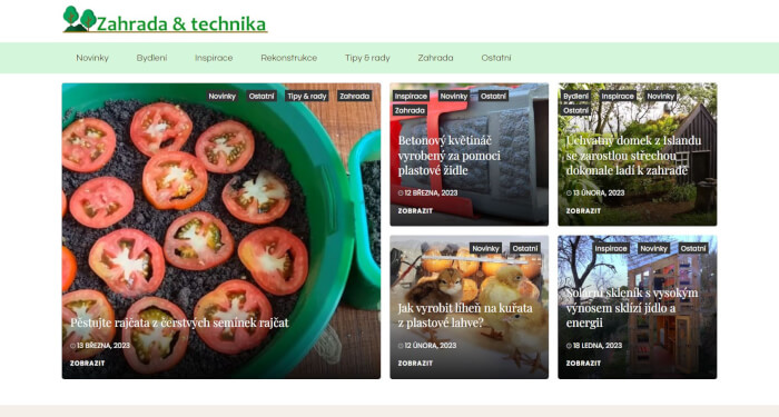 Publikace na Technika-zahrada.cz