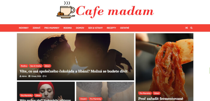 Publikace na Cafe-madam.cz