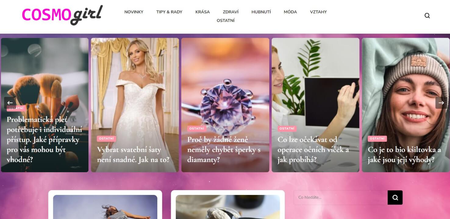 Publikace na Cosmogirl.cz