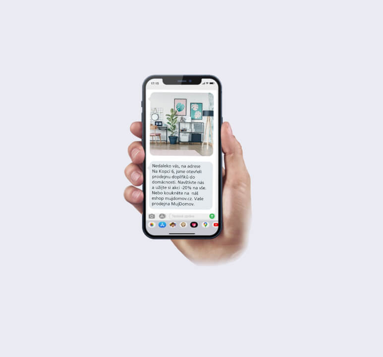 SMS na nové zákazníky ve vašem okolí