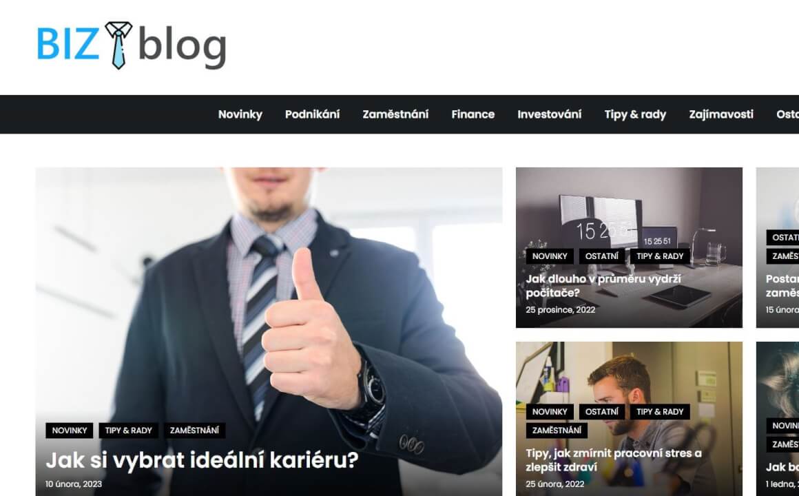 Publikace na Bizblog.cz