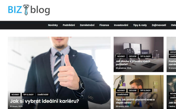Publikace na Bizblog.cz