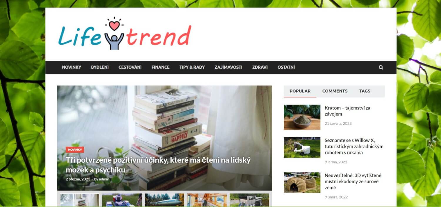 Publikace na Lifetrend.cz