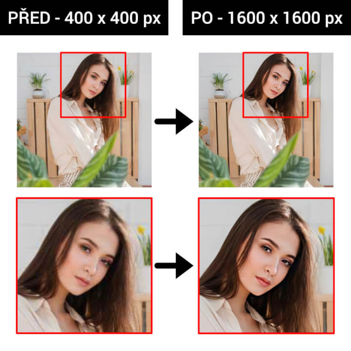 Vylepším fotografii a zvětším její rozlišení