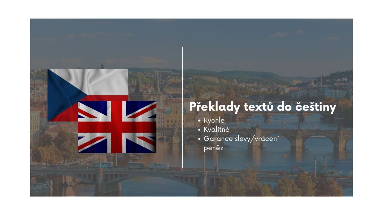 Překlad/Lokalizace textu z angličtiny do češtiny