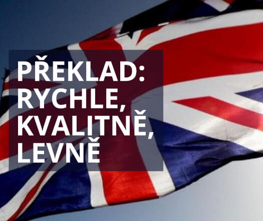 Překlad textu z ČJ do AJ