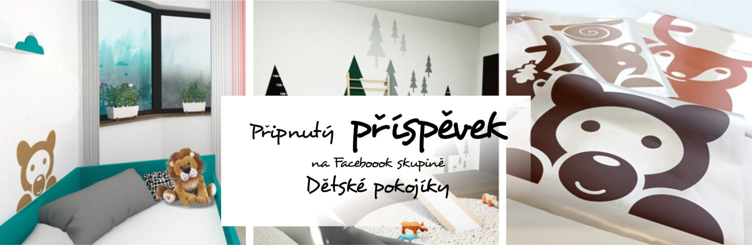 Připnutí příspěvků na Facebook skupině dětské pokojíky