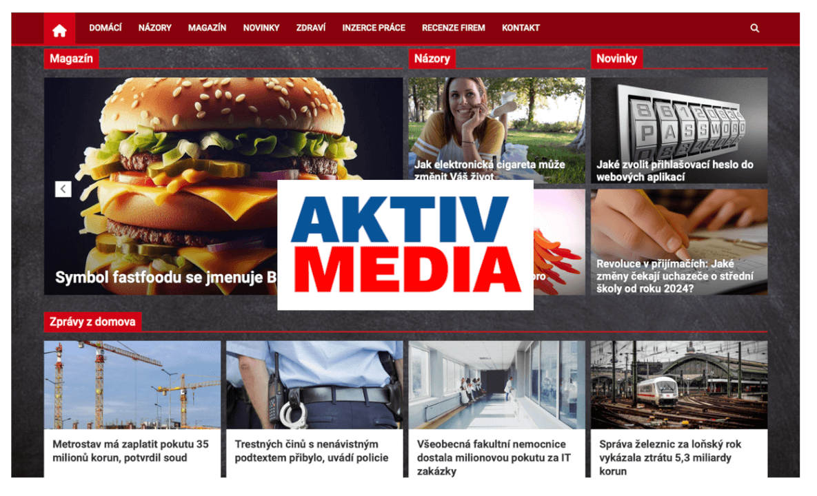 Trvalý zpětný odkaz na AktivMedia.cz s vysokým DR 45
