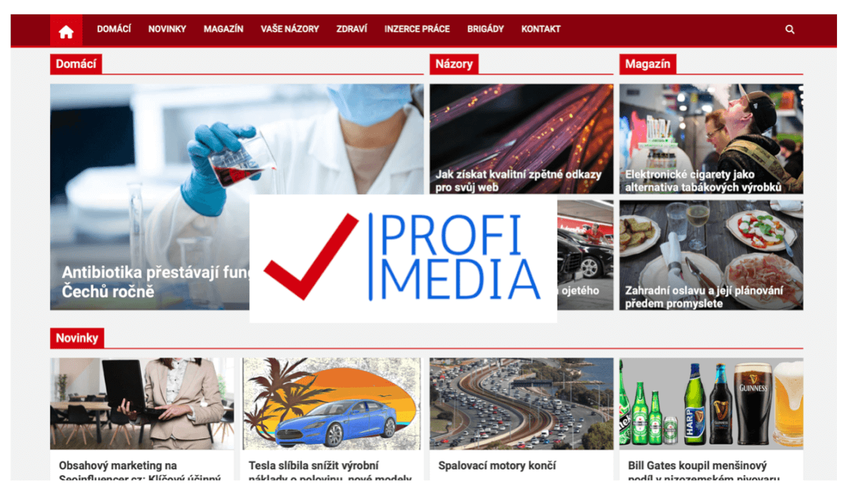 Trvalý zpětný odkaz na webu Profi-Media.cz  DR 40