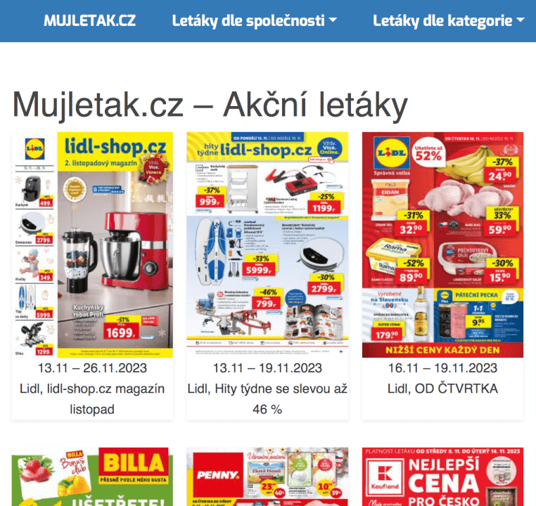 Zveřejnění PR článku na Mujletak.cz, 600 návštěv denně