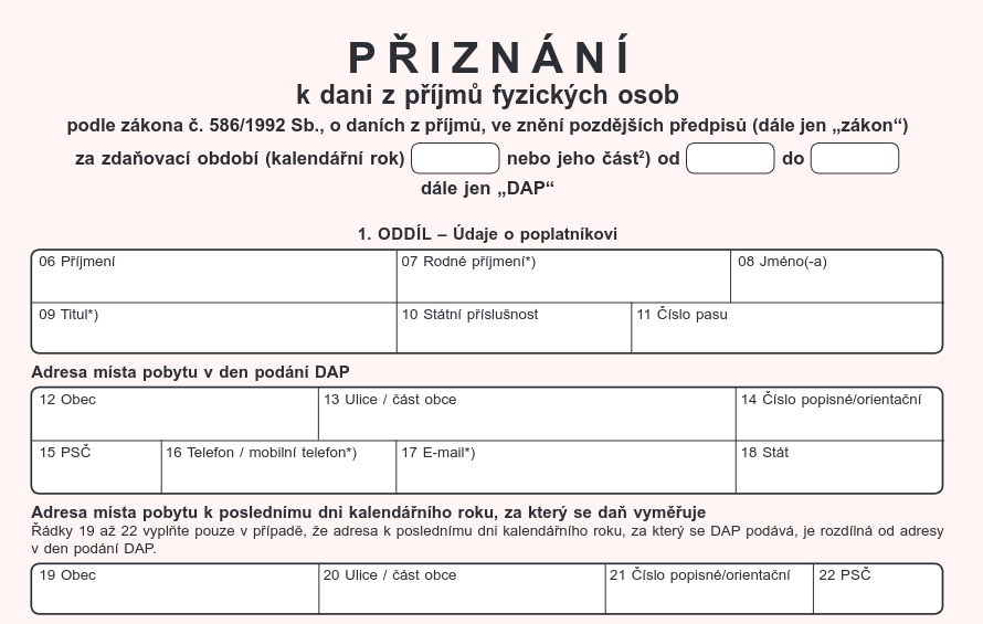 Příprava daňového přiznání pro zaměstnance