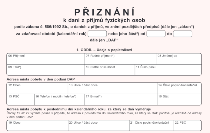 Příprava daňového přiznání pro zaměstnance