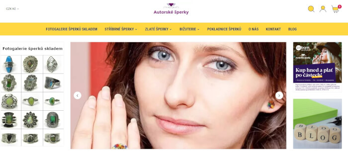 Banner na AutorskeSperky.com | 70 000 návštěv za měsíc