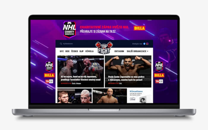 PR článek na webu Top-Fight.cz
