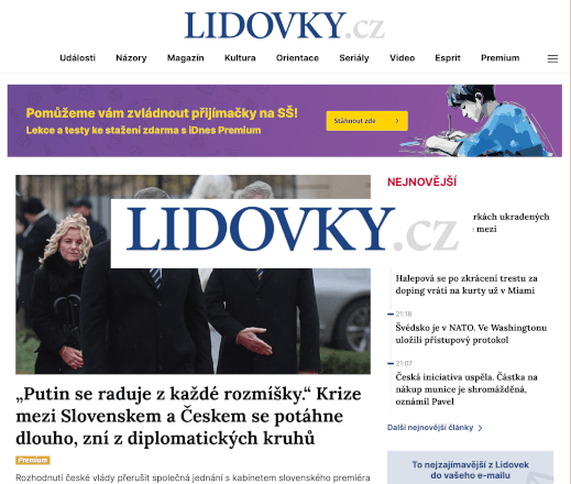 Zpětný odkaz + promo text na míru z Lidovky.cz