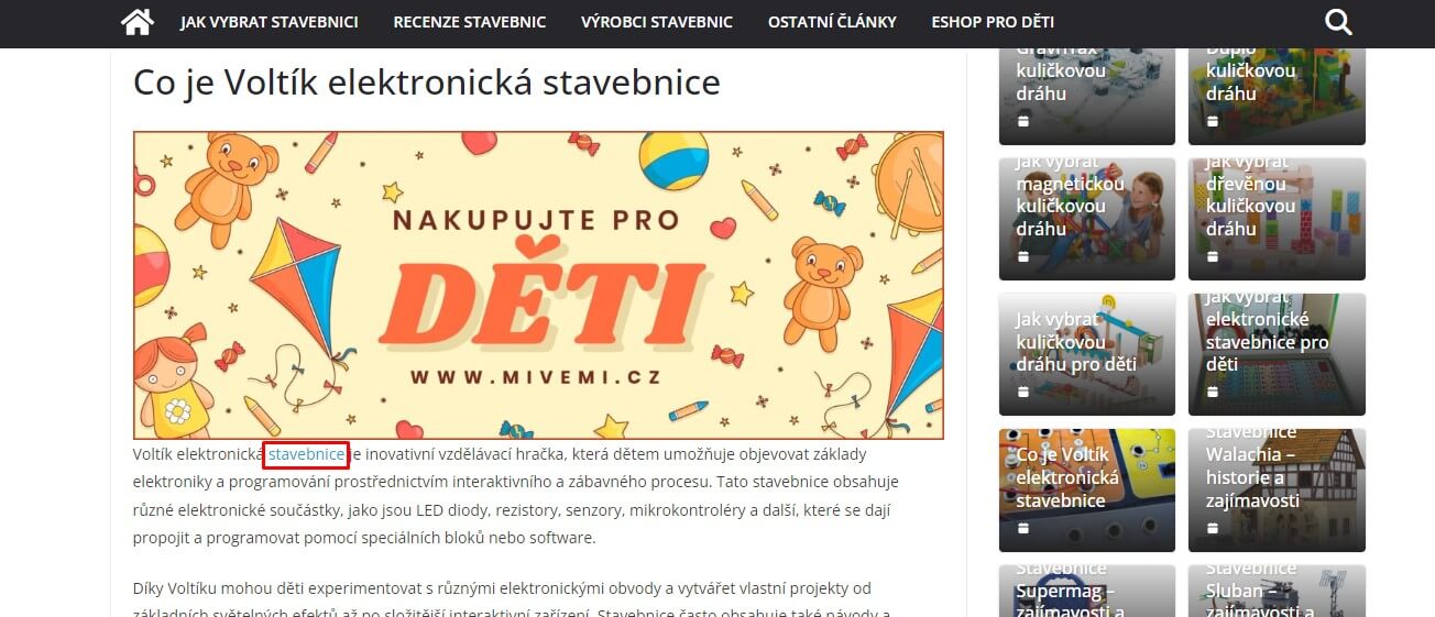 PR článek na Superstavebnice.cz + odkaz na FB + 25 webů