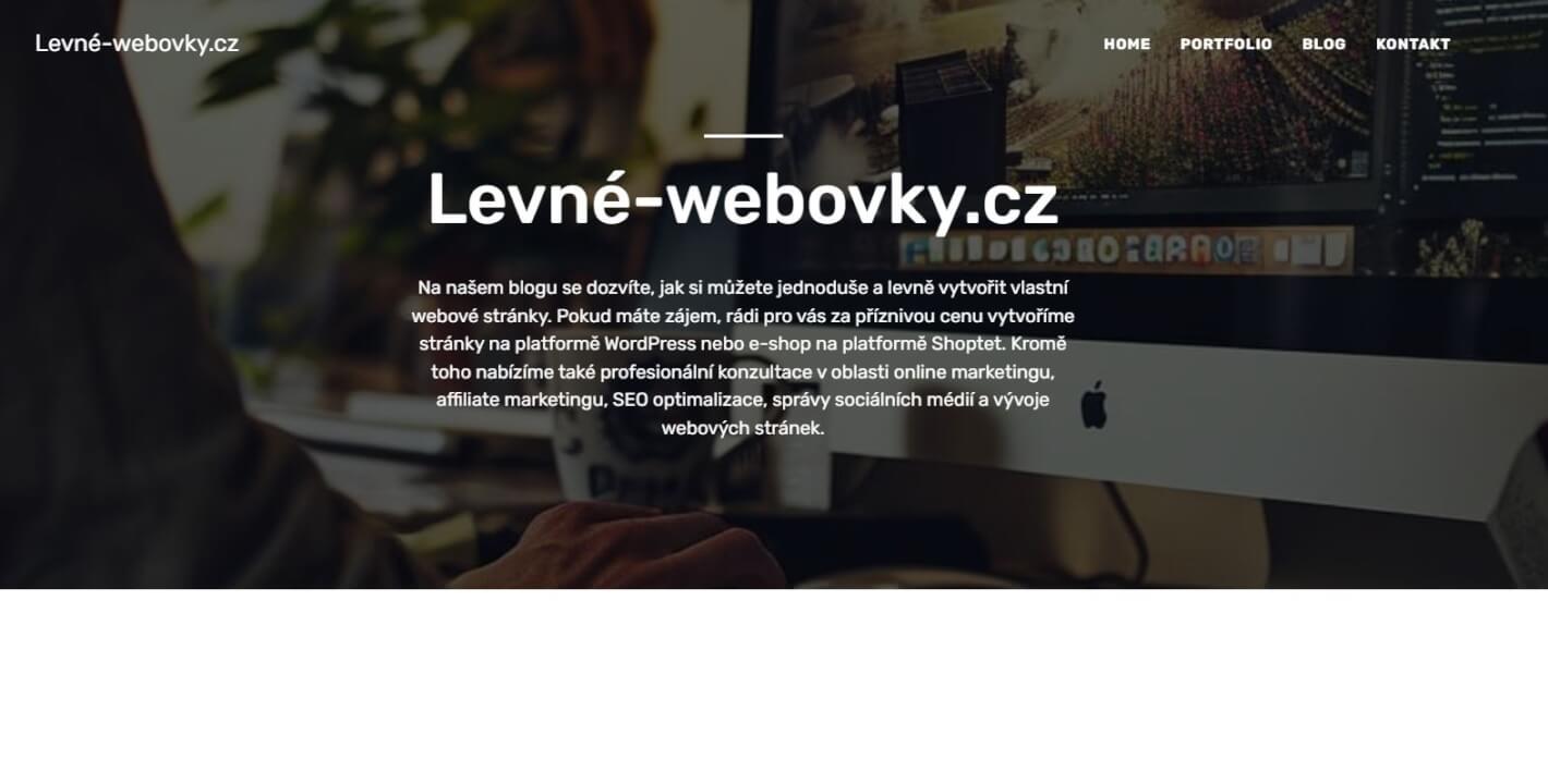 PR článek na webu levne-webovky.cz - DR 39