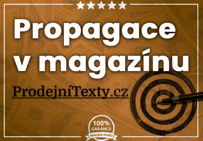 Propagace v magazínu Prodejní texty