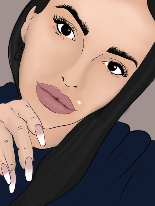 Digitálne portréty cartoon