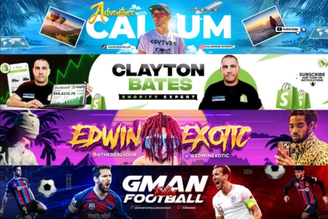 YouTube banner na který nikdo nezapomene (tři návrhy)