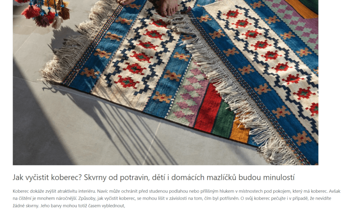 Zpětný odkaz na webu s DA 50 / DR 30