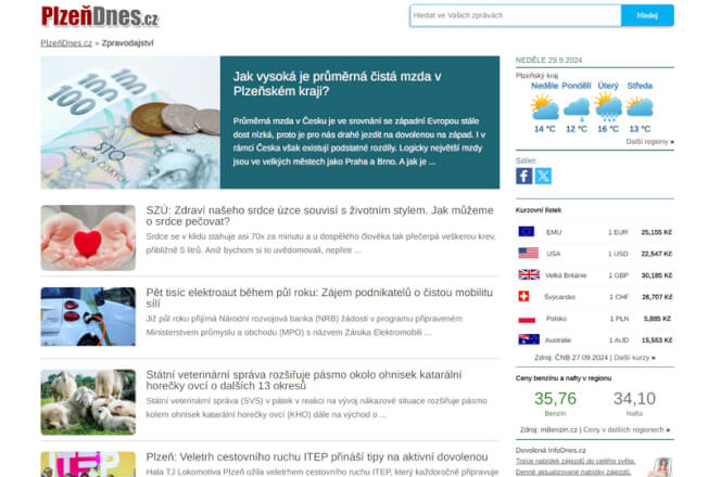 Zpětný odkaz v článku na PlzeňDnes.cz | Rychlé dodání