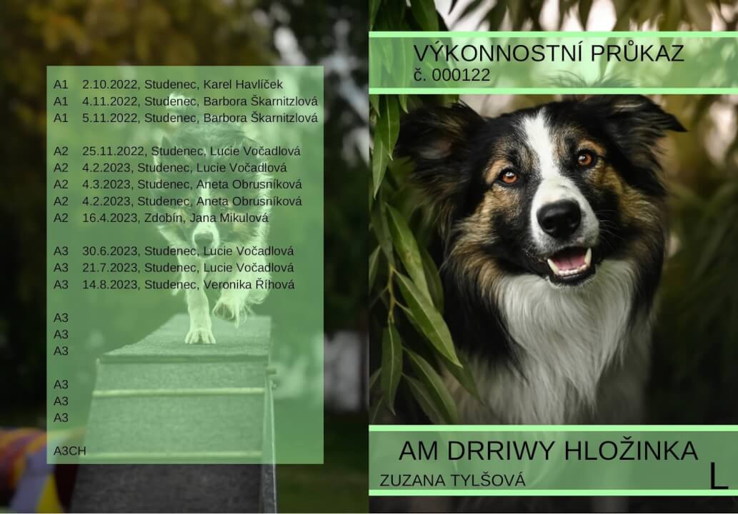 PDF obaly na očkovací a jiné průkazy pro zvířata