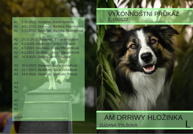 PDF obaly na očkovací a jiné průkazy pro zvířata