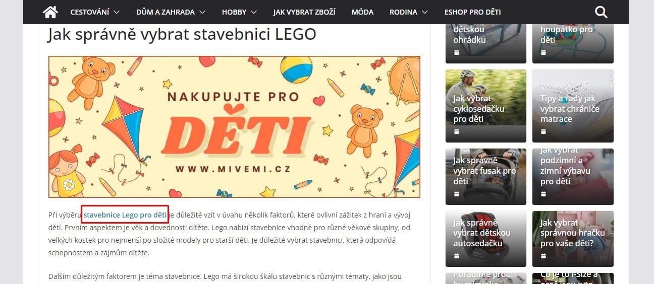 PR článek na Redmagazine.cz + odkaz na FB + 3 další weby