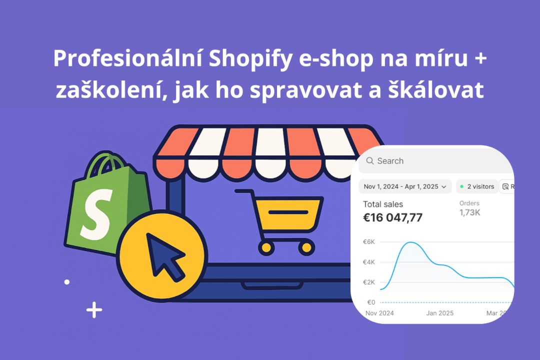 Profesionální Shopify e-shop na míru – nastavení a zaškolení