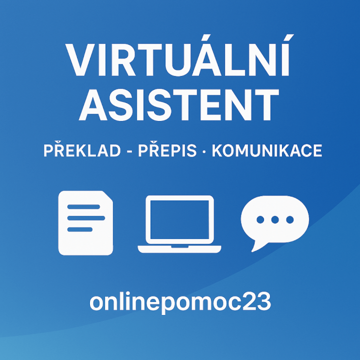 Virtuální asistent – přepis, vyhledávání, komunikace (CZ/EN)