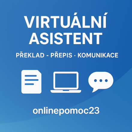 Virtuální asistent – přepis, vyhledávání, komunikace (CZ/EN)