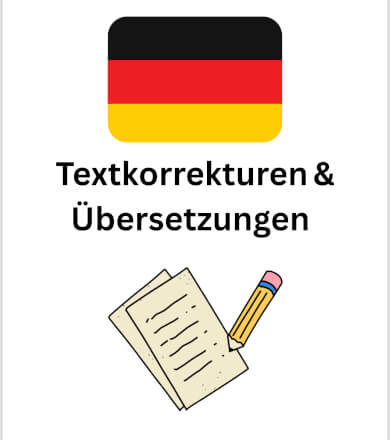 Korektura textů na němčinu nebo napsaní práce v němčině 