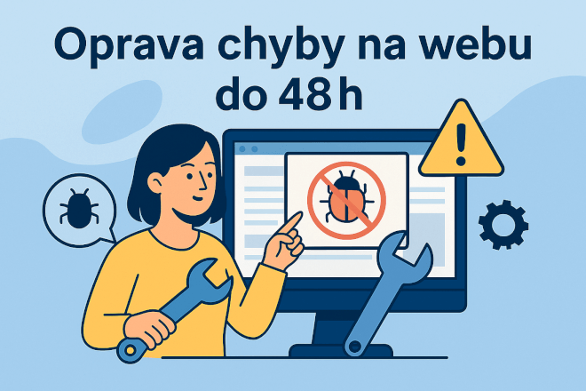 Oprava chyby na webu do 48h