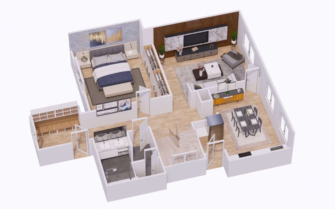 Tvorba 3D půdorysu nemovitosti