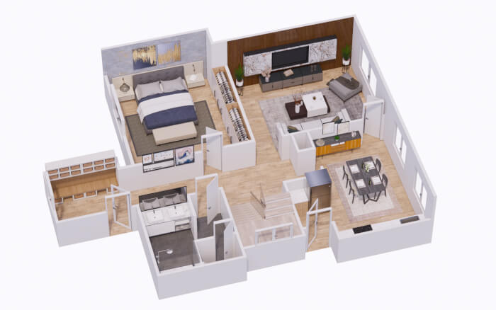 Tvorba 3D půdorysu nemovitosti