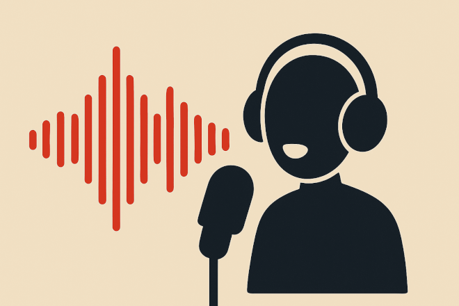 Střih, edit, čištění mluveného slova - voiceover, podcast, 