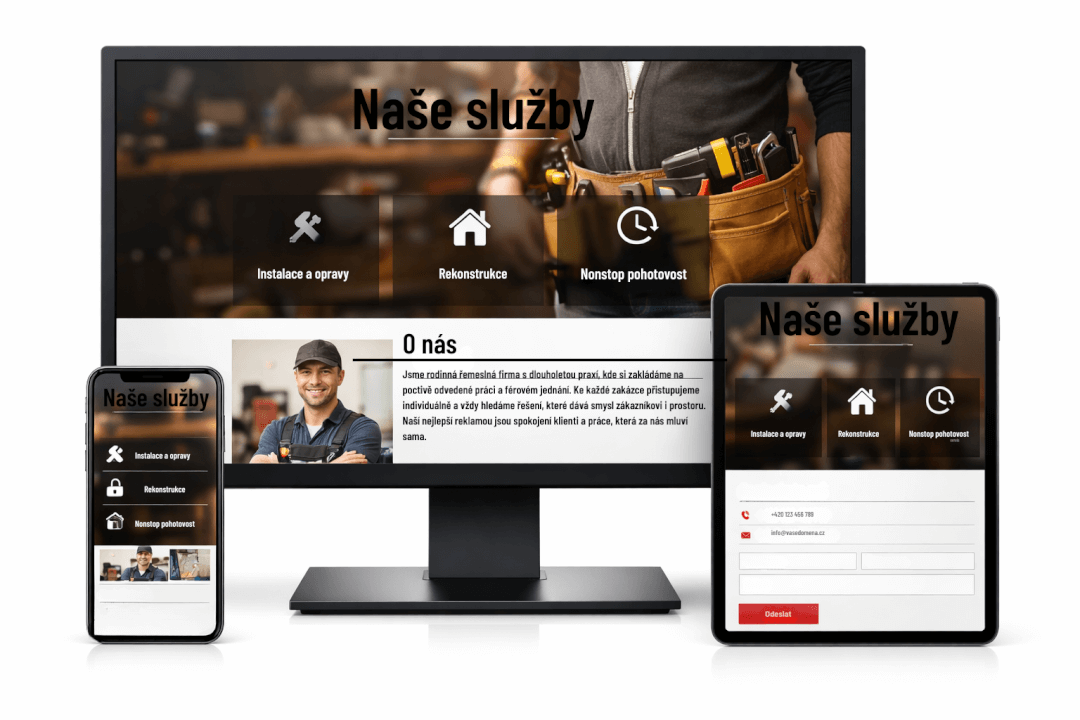 Tvorba moderního jednostránkového webu