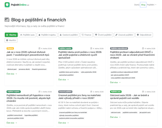 Pr článek na pojistitonline.cz
